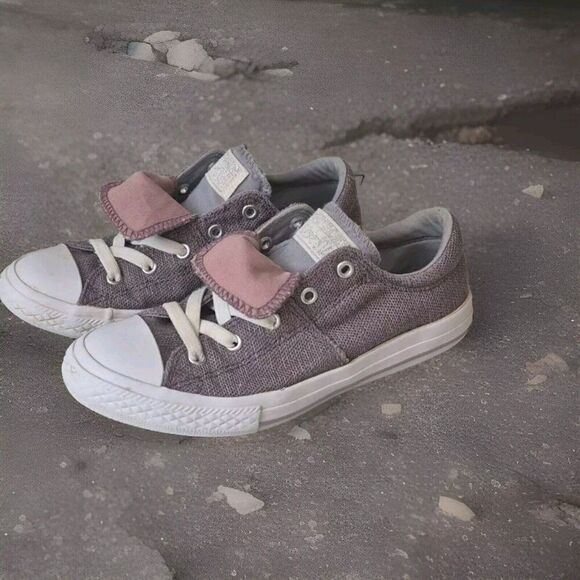 Converse CTAS Maddie OX Double Tongue Violet Dust/Pu Girl's Sneakers-Size 3 - Picture 1 of 9